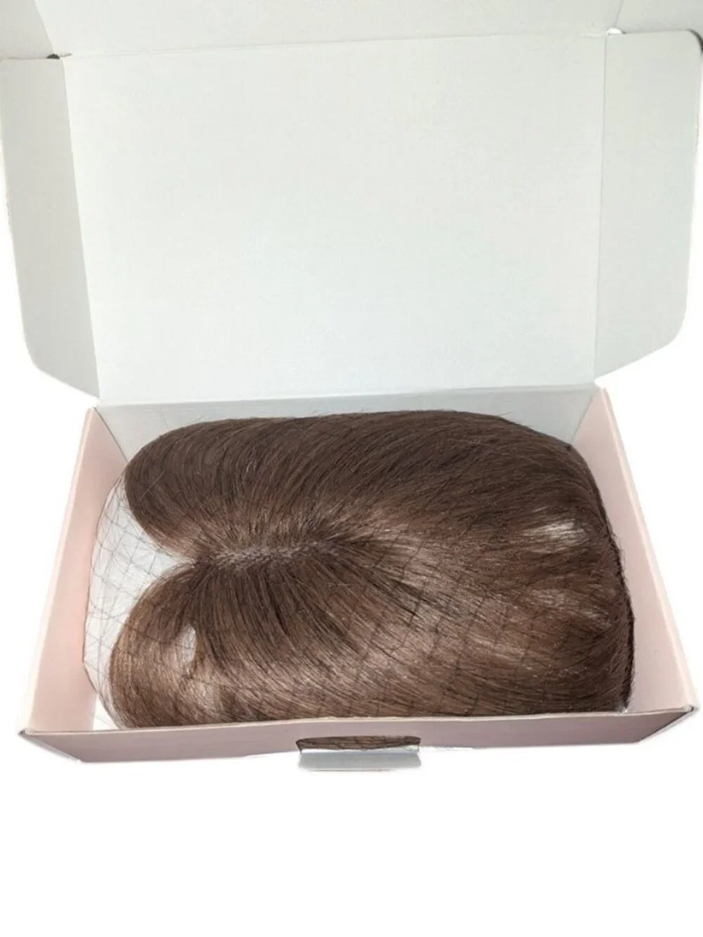NEW SEGOHair Real Human Hair Side Bangs Lace Base Piece Clip Topper Chocolate